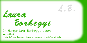 laura borhegyi business card